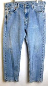 Levi's 505 Jeans Men's Size 38x32 (37x31) Straight Leg Denim Blue Jeans - Picture 1 of 9