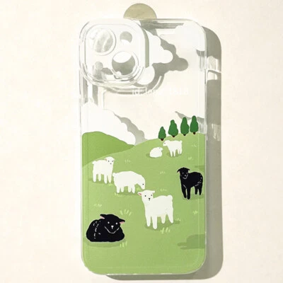 Meadow Sheep Case For iPhone 14 13 12 11 Pro Max Plus Mini XR XS X SE 8 7 6 s - Image 1 of 4