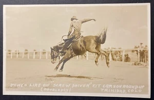 James Like on Screw Driver Trinidad Colorado RPPC DOPS Kit Carson Round-Up - Picture 1 of 2