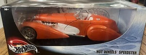 Mattel 2000 arancione/bianco 100% Hot Wheels Speedster scala 1:18 - Foto 1 di 6