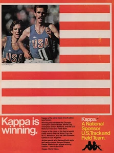 1982 Vintage Print Ad Kappa is winning Olympic Edwin Moses Evelyn Ashford Track - Picture 1 of 2
