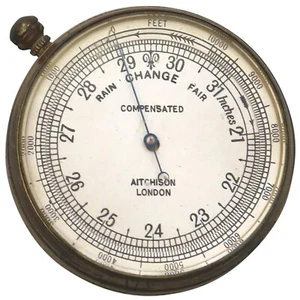 Antique Victorian Pocket Barometer by Aitchison C.19thC - Picture 1 of 4