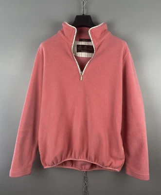 Barbour Womens Pink High Neck Casual Fleece Jumper Pullover Size M / UK 10 - Image 1 of 4