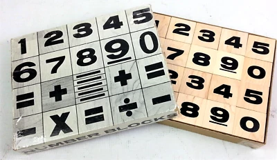 Bloques de números Skaneateles Handicrafters NB-44 manipuladores matemáticos de colección Foto 1 de 4