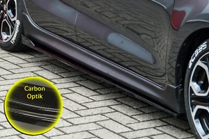 Cup3 Seitenschweller Flapsaus ABS für Suzuki Swift Sport RZ / AZ Carbon Optik - Bild 1 von 4