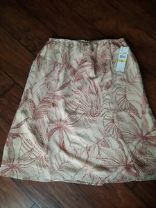 Norton McNaughton Women's Size Medium Martinique Soft Skirt Ratan/Sienna NWT $44 - Picture 1 of 7