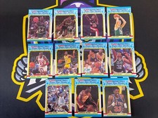 1988-89 Fleer Basketball Super Star Sticker Complete Set Jordan Bird Johnson-11