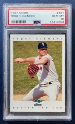 1997 SCORE #181 Roger Clemens PSA 10 ⚾️💥 - Image 1 of 2