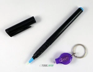 Juego de marcadores secretos reactivos con linterna UV LED luz negra con linterna - Imagen 1 de 2