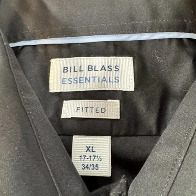Bill Blass Essentials Mens Fitted Long Sleeve Button Dress Shirt Size XL New - Image 1 of 4