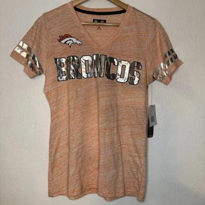 Camiseta para mujer NFL Denver Broncos cuello en V talla M Foto 1 de 4