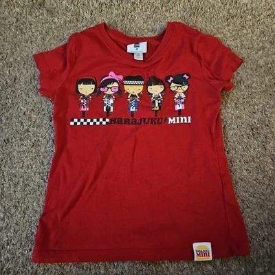Harajuku Mini For Target Crew Neck Red Graphic Short Sleeve T-Shirt 7/8 Kids - Image 1 of 4
