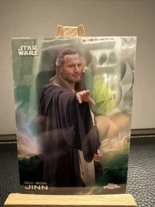 Tarjeta Qui-Gon Jin 2025 Topps cromada Star Wars #152 - Imagen 1 de 2