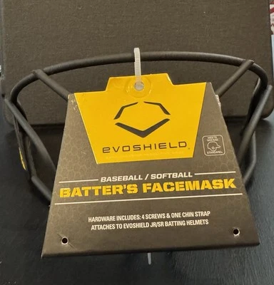 Máscara facial de bateador Evoshield compatible con bateo de softbol con Evoshield JR/SR Foto 1 de 4