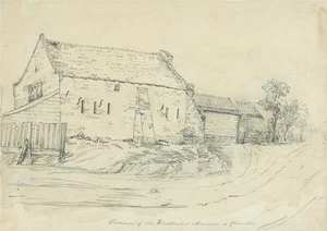 Reste von Wricklemarsh Manor Blackheath - Bleistiftzeichnung Anfang 19. Jahrhundert - Bild 1 von 5