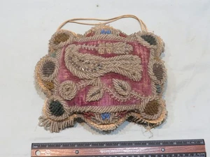 Antique Iroquois Beaded Pin Cushion with Bird Design - Picture 1 of 5