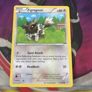 Pokemon Card TCG Zigzagoon XY Primal Clash 111/160 DMG HP - Picture 1 of 1