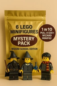 LEGO Harry Potter Minifigure Mystery 3 Pack Lot Wizards Students Magic Random - Picture 1 of 2