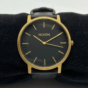 NIXON "BRING IT" THE PORTER 40mm WR 100m 5 1/2" Black Dial Men's St.Steel Watch - Picture 1 of 6