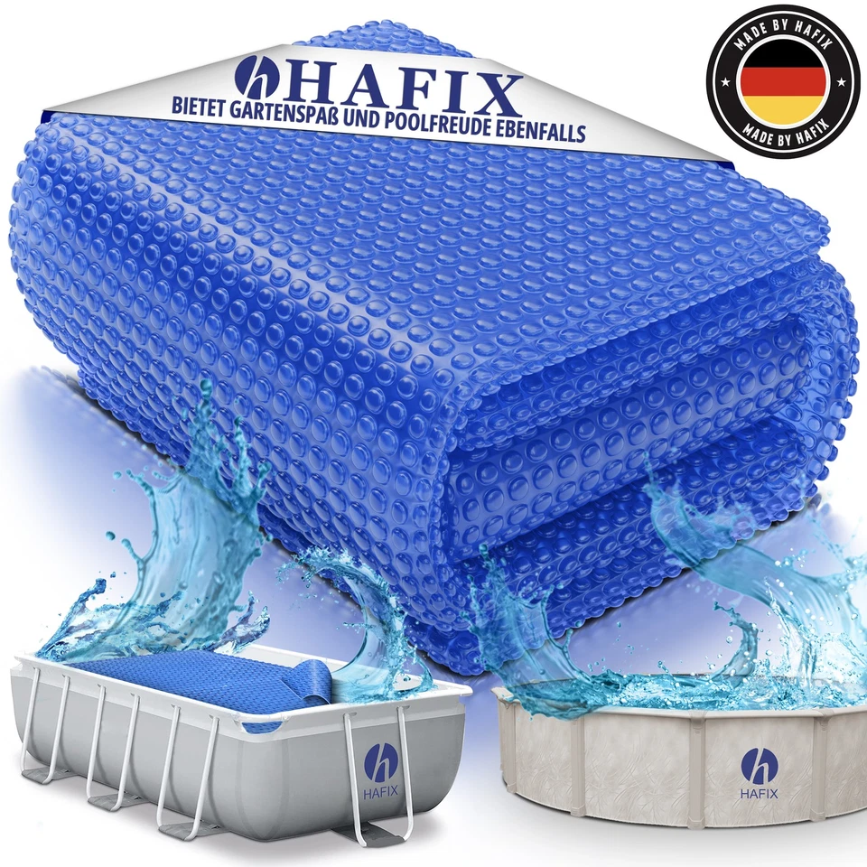 Hafix 366cm Solar Poolabdeckung - Blau