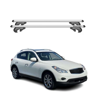For 2014-2017 Infiniti Qx50 Cross Bars Roof Racks Gray Alu Luggage Carrier - Imagem 1 de 4