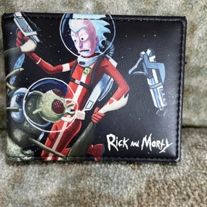 RARE Bioworld Rick And Morty Bi-Fold Wallet EUC - Picture 1 of 6