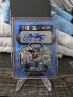2023 PANINI PRIZM JEREMY CLEMENTS SENSATIONAL SIGNATURES BLUE SCOPE 10/75 - Image 1 of 2