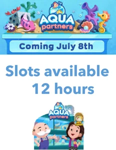Aqua Partners Monopoly Go 12 horas - Imagen 1 de 1