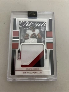 2024 Panini One Michael Penix Jr. RC Color Match 3 Color Patch Falcons 99/99 - Foto 1 di 2