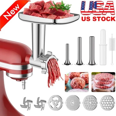 Accesorio para picadora de carne de metal para kitchenAid soporte mezclador accesorio para picadora de alimentos Foto 1 de 4
