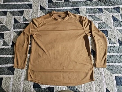 Condor Shirt Mens Large Brown Tan Combat Shirt Long Sleeve 4% Charcoal Fiber (D1 - Image 1 of 4