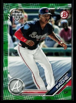 2019 Bowman Prospects Green #BP-62 Cristian Pache SN,81/99 - Image 1 of 2