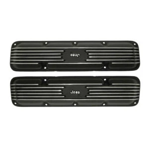 Omix Valve Cover Pair W/ Script - Picture 1 of 2