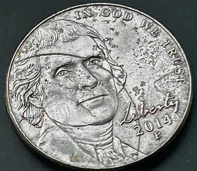 2014 P Nickel - Counter Clash Rim Die, Die Clash, and Strike-Thru Errors - Image 1 of 4