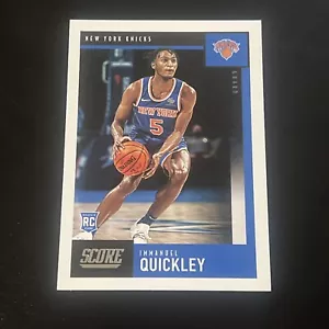 2020-21 Panini Chronicles Score #612 Immanuel Quickley RC New York Knicks - Picture 1 of 2