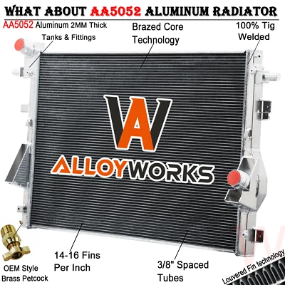 13230 3 Row Radiator For Ford F-250 F-350 F-450 F-550 Super Duty 6.7L 11-2016 - Imagem 1 de 4