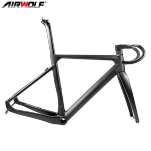 Airwolf T1100 Carbon Aero Road Bike Frame Racing Bicycle 700c Full Hidden Cable - Picture 1 of 22