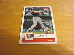 Mike Vento Autographed Signed 2006 Fleer #395 Card MLB Washington Nationals
