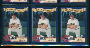 Lot (3) 1995 #28 Paul Meade Bakersfield Blaze Cal League (CH9) SWSW
