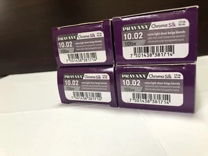 Pravana ChromaSilk Color 10 bv Ultra Sheer Beige Blonde 10.02 3oz (set Of 4) - Picture 1 of 3