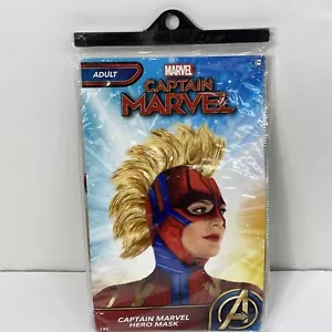 Captain Marvel Maske Mohawk Kostüm Erwachsene Superheld Cosplay Halloween - Bild 1 von 4