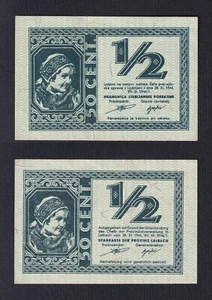 German Occupation Ljubljana 50 Cents 1944 P.-R16 SPL+/XF+ - Picture 1 of 1