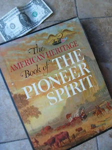 Fantastic HUGE AMERICAN HERITAGE PIONEER SPIRIT Photo History Book, 394 Pg, Gift - Picture 1 of 12