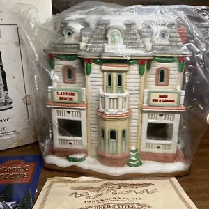 Vintage Lefton Colonial Christmas Village M S Miller Painter House Porzellan 11261 - Bild 1 von 13