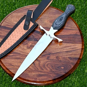 Custom HandMade Hunting Dagger Knife - Forged CR12 Stainless Steel Blade 2873 - Picture 1 of 5