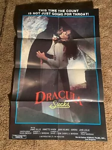 DRACULA SUCKS ORIG MOVIE POSTER SEXPLOITATION JAMIE GILLIS ANNETTE HAVEN  - Picture 1 of 1