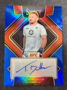 2022 Panini Select UFC TJ Dillashaw Blue Prizm Auto Signatures 2/49 Low Num 🔥🔥 - Picture 1 of 3