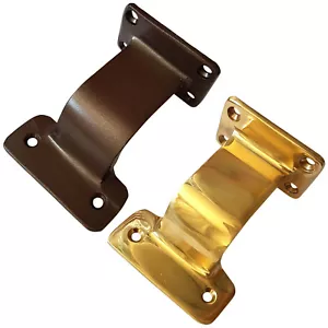 Supporto per Corrimano e Scale con Base Rettangolare in Ottone Bronzato o Lucido - Foto 1 di 1