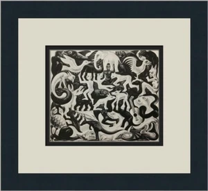 M.C. Impresión enmarcada personalizada Escher Mosaic II - Imagen 1 de 2