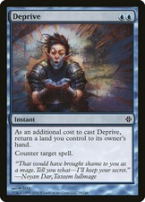 1X Deprive - Rise of the Eldrazi - Japanese, FOIL NM/EX MTG CARD
